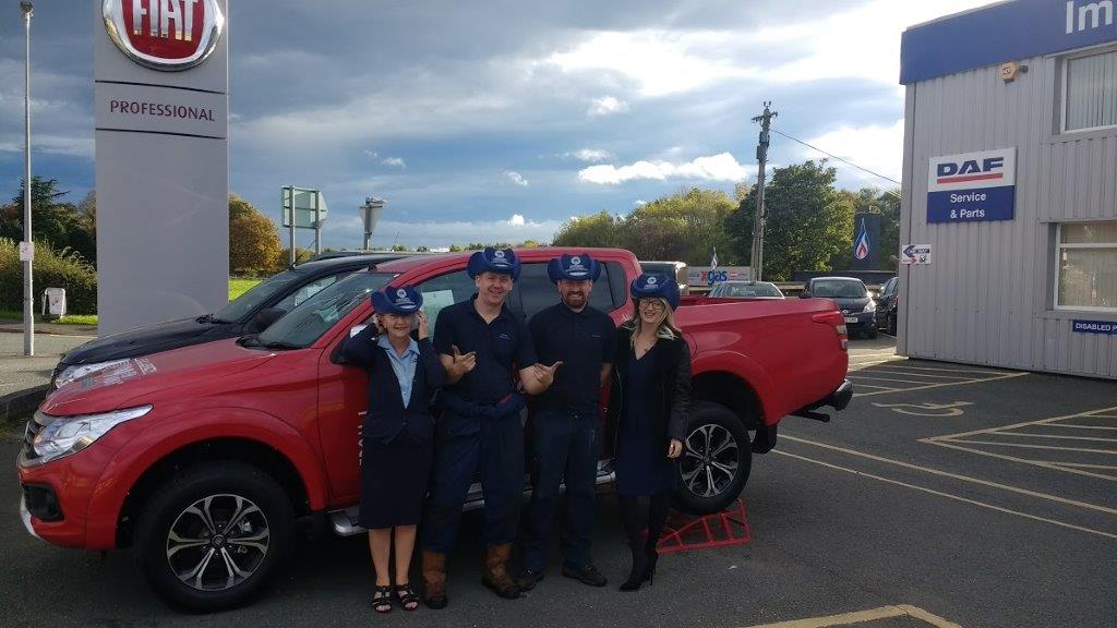 MotusDAF's tweet photo. #Hatson4mentalhealth Imperial Commercials Fiat Professional Van Centre Wrexham wearing their Chuck Norris cowboy hats #bechuckorbepro https://t.co/Tvv2tZoid3