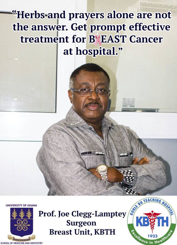 KBTH_BreastUnit's tweet photo. Herbs and Prayers ALONE are not the answer #BreastAwareGH https://t.co/RtuMyaaSx6