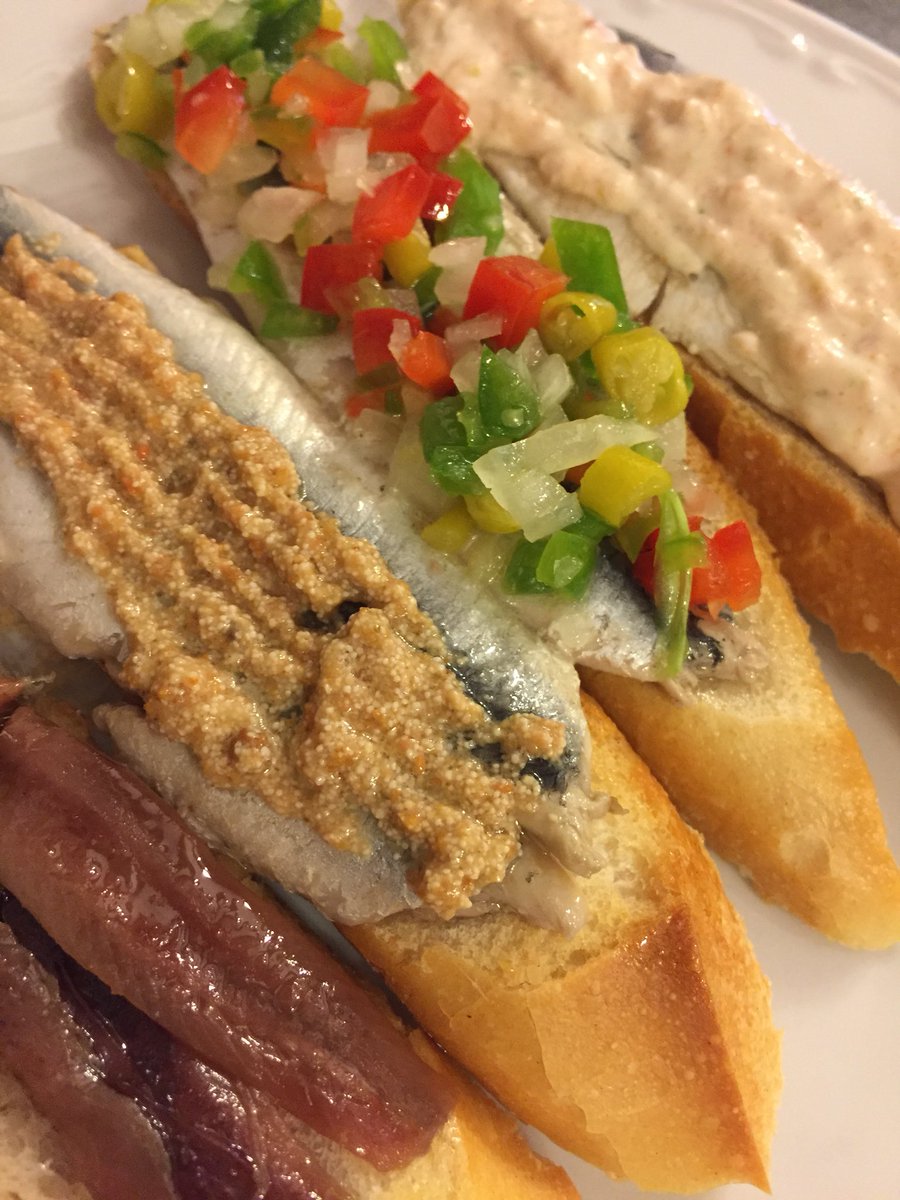 Every meal should start with anchovies from Txepetxa <a href="/bartxepetxa/">bartxepetxa</a> #pintxos #donostia #sansebastian sansebastianpintxobars.com/pintxo-bars/tx…