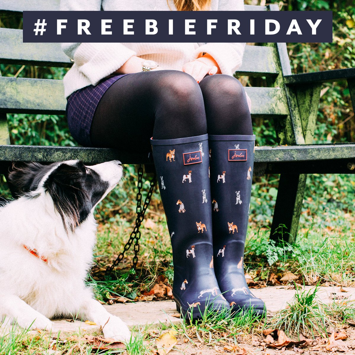#FreebieFriday FOLLOW &amp; RT for a chance to win this pair of Joules Wellies ow.ly/h2Ez30fPsbI. Competition ends at 5pm - good luck!