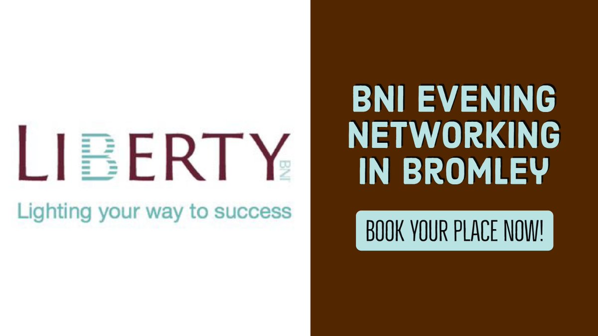 WoW_Bromley's tweet image. Forget early starts! Access the power of BNI #networking in the evening with @BNI_Liberty Visit   for info #BeckBr … goo.gl/RQQwWD