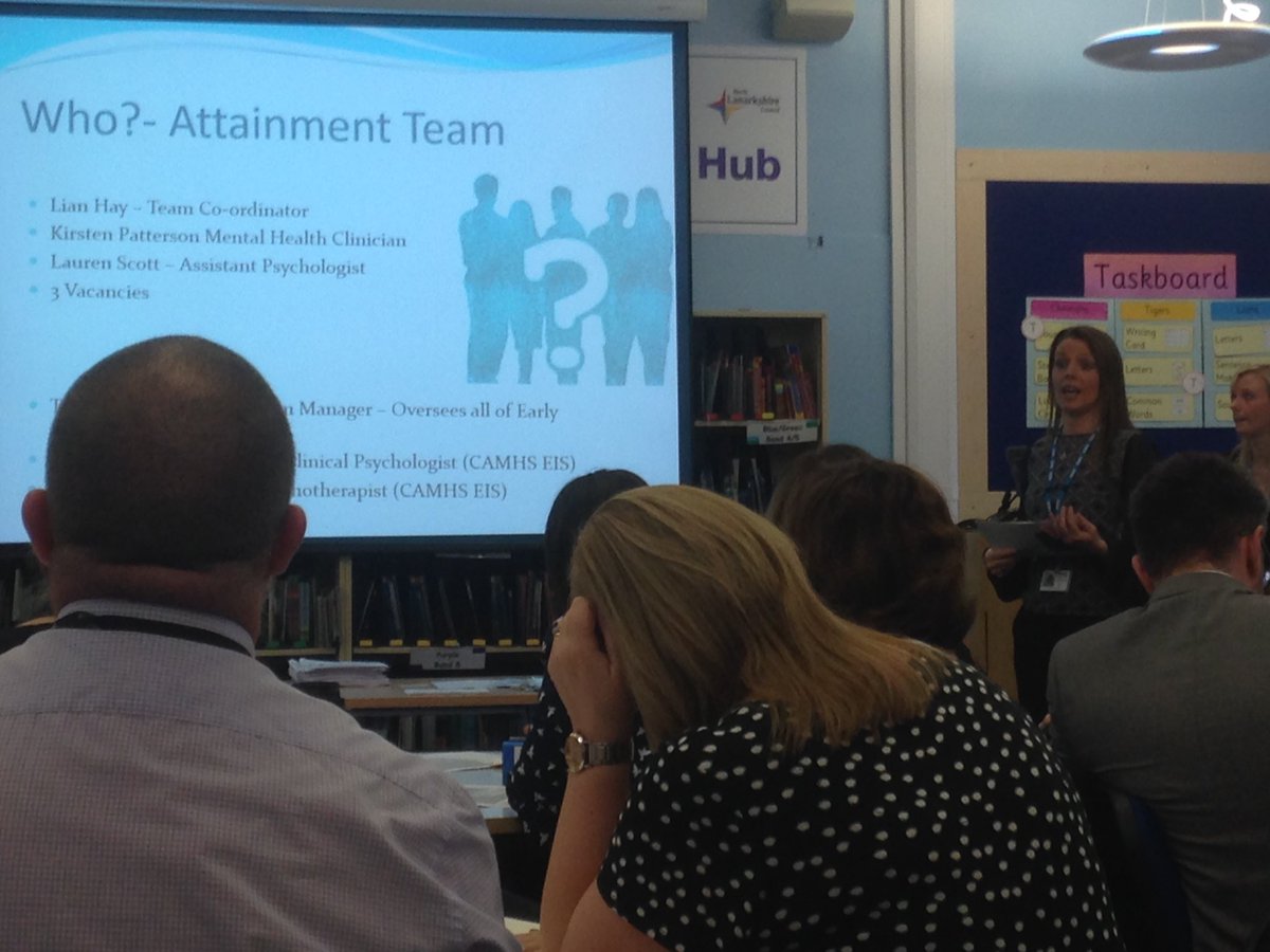 CANCANNorthlan's tweet photo. CAMHS team sharing how they are contributing to the work of @CANCANNorthlan and how they can support schools to nurture and support pupils https://t.co/qb3WtxWC2J