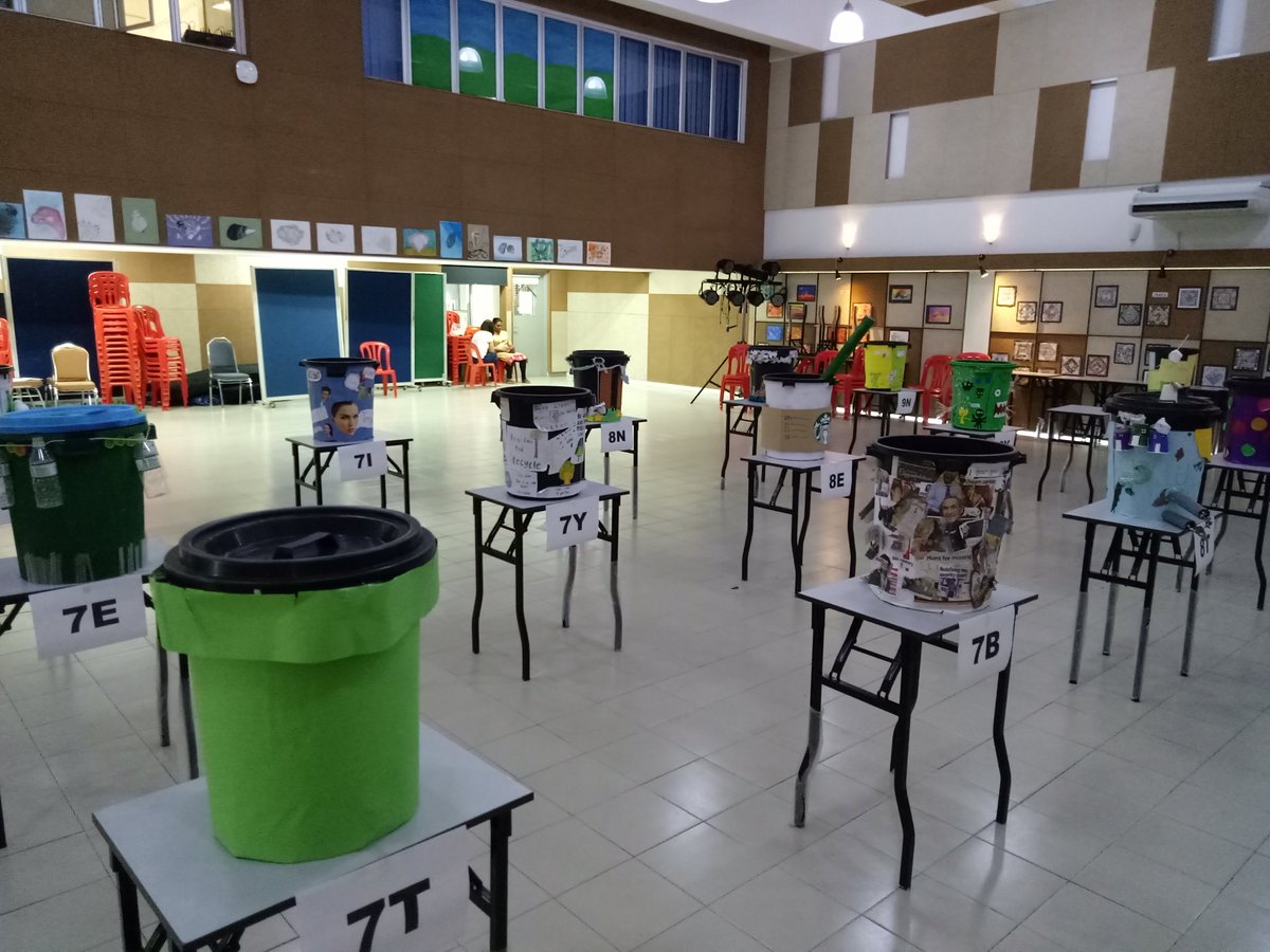 ison_mr's tweet photo. Didn't realise being Headteacher involved so much judging China challenge and project trash. Love all the things #TISSEP students do. #Tenby https://t.co/QNbVHCfIoA