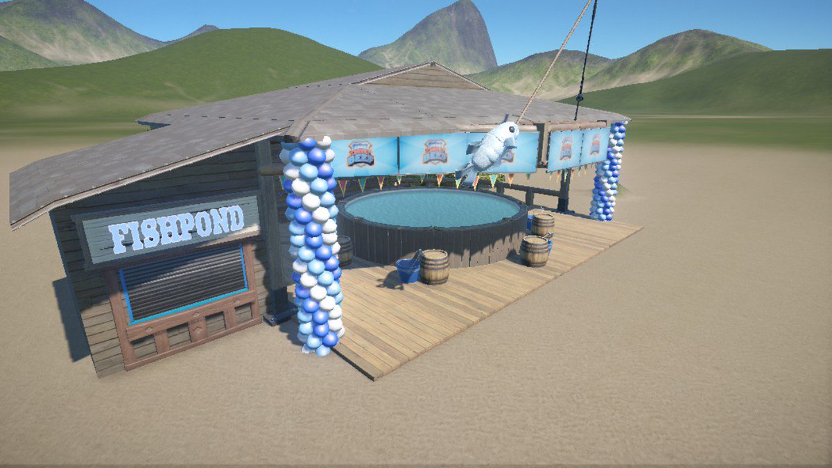 slogfunk's tweet photo. In this mini games days I present this Hook-a-fish (hook-a-duck) #planetcoaster

https://t.co/Va56iDdvWE https://t.co/3GcWKOWfse