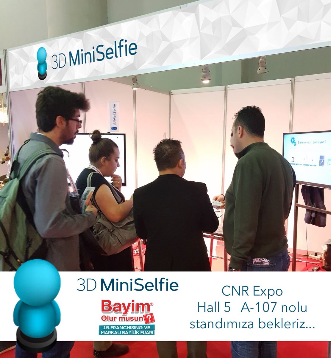 3DMiniSelfie's tweet image. 15. #Bayimolurmusun fuarındayız (12-15 Ekim)
Figürlerimizi ve tekonolojimizi görmek için CNR Expo Hall 5 A-107 nolu standımıza bekliyoruz