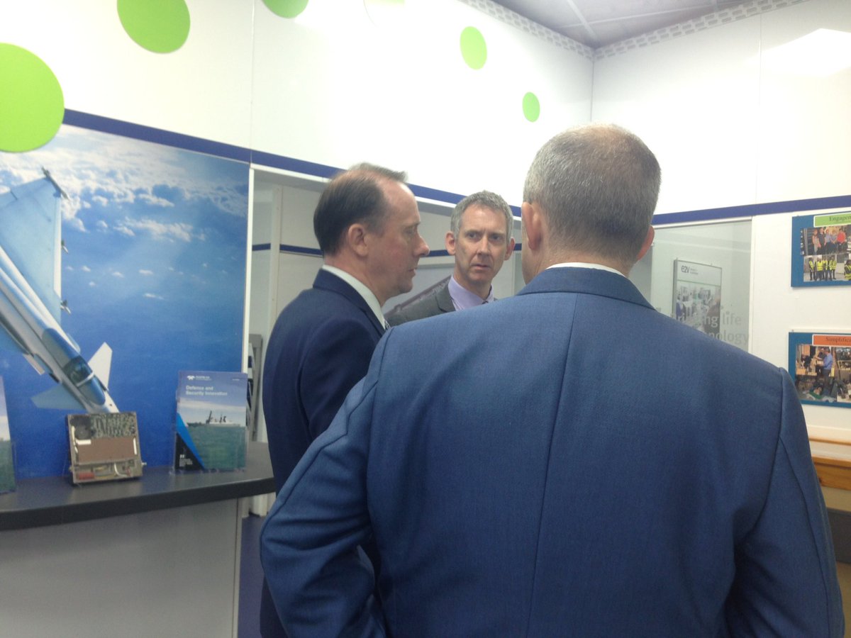 Aviation Minister Lord Callanan is at <a href="/e2vteledyne/">Teledyne e2v</a> in #Chelmsford with <a href="/vickyford/">Vicky Ford</a> talk by about the future of space sector#
