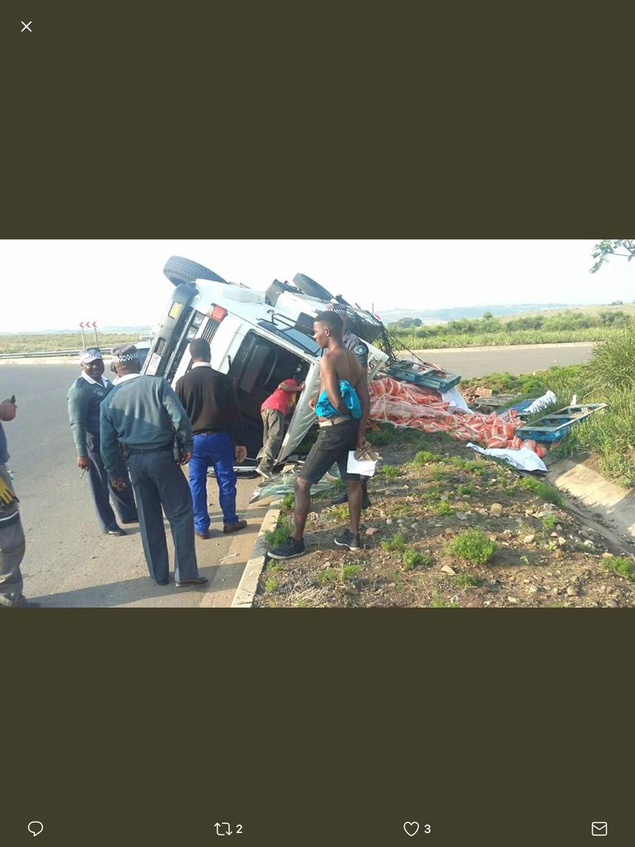 l217037199's tweet photo. Rice Laden Truck Overturns: King Shaka International Airport https://t.co/dzsVc3gGv6 #ArriveAlive https://t.co/CJZEiW9ld7