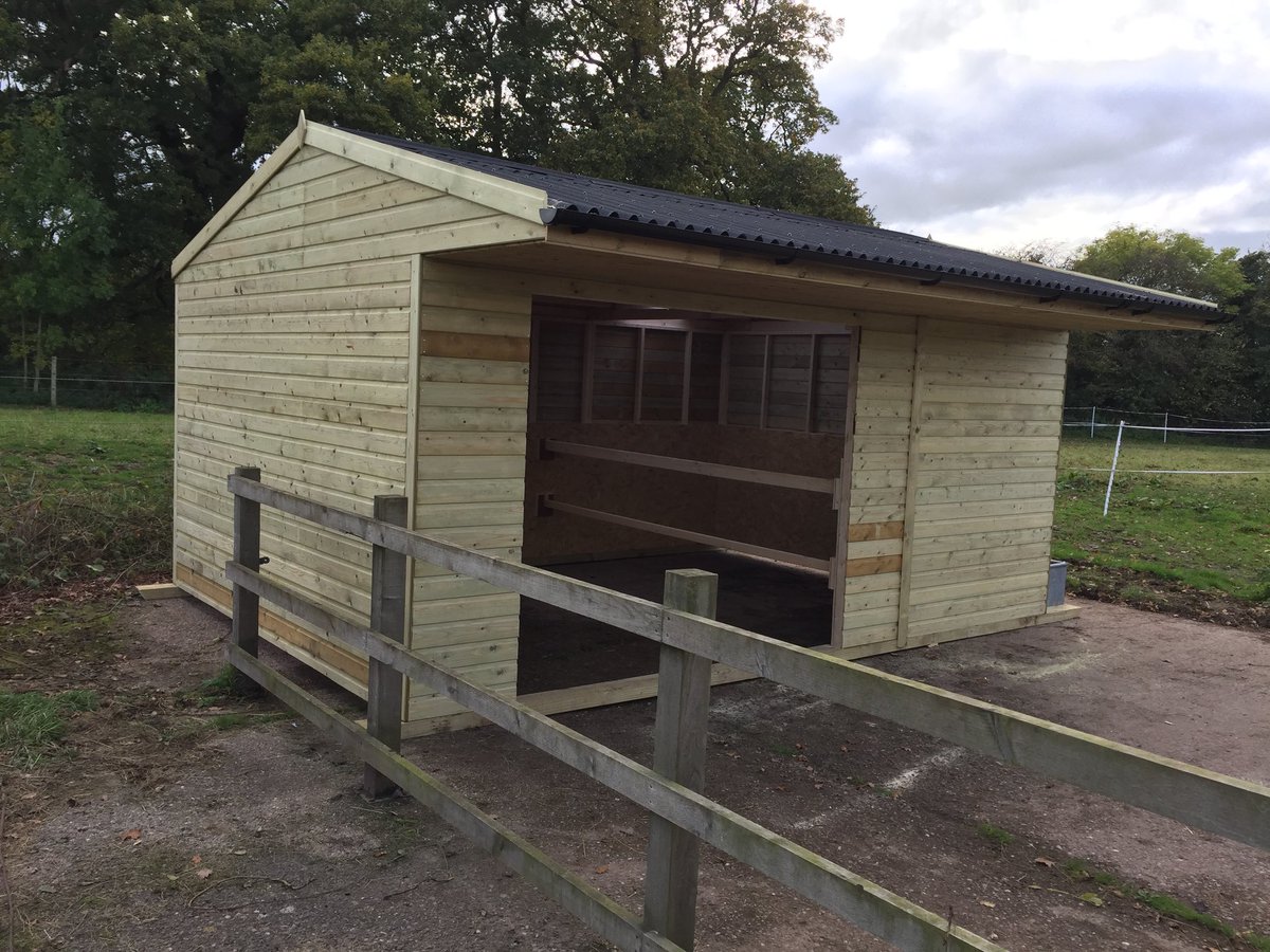 Kestreltimber's tweet photo. New installation 18 x 12 Mobile field shelter on timber skids-internal (removable ) slip rails for versatility- #shropshire #horses #stables https://t.co/kVgtJBIRRM