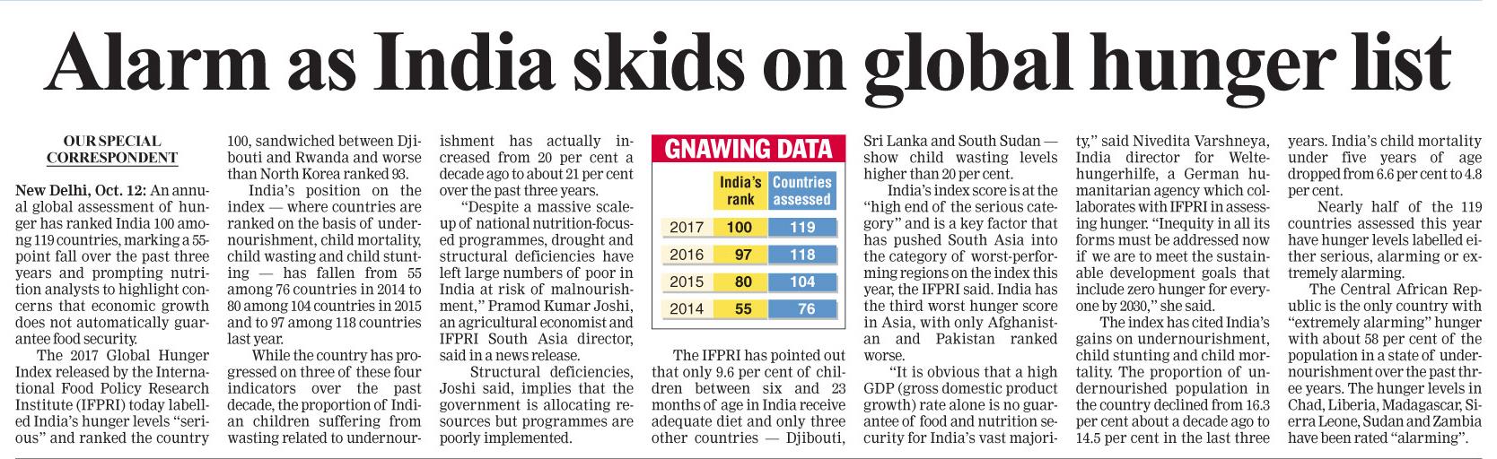 Global Hunger Index: India ranks behind Nepal, Bangladesh, and Sri Lanka DMAleavVQAAiBF_