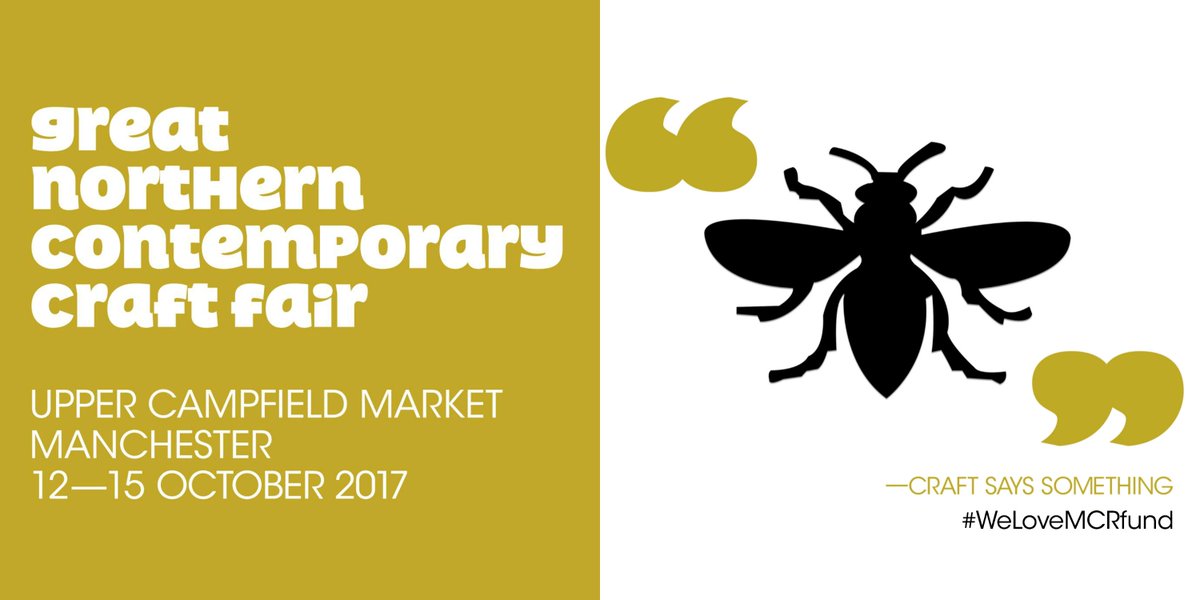 GNCCF's tweet photo. This year at #GNCCF we are raising money for the #WeLoveMCRfund in association with #TedNoten and @TheMcrCollege Jewellery Students https://t.co/wOdUlteRj9