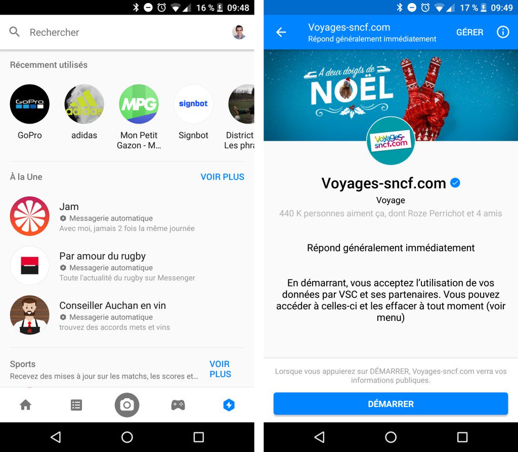 Siecledigital's tweet photo. Facebook ouvre Découvrir en France : l’app store des chatbots https://t.co/aw75EVokuV https://t.co/CDC2IJgcw4