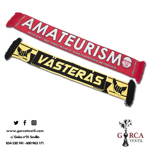 GorcaTextil's tweet photo. ¡Personalizamos y #bordamos tus #bufandas! Para tu equipo deportivo, club, peña...  😊 #felizfinde #viernes13 ➡️ https://t.co/8aeKyRvppH https://t.co/5dAxZHIRqC