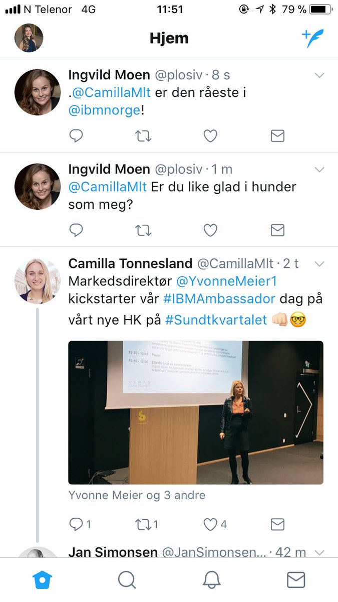 IdaFBreivik's tweet photo. .@plosiv lærer @IBMNorge om effektiv bruk av sosiale medier! Rå dame med mye spennende tips om Twitterbruk! #ibmnorge https://t.co/GPsYs0dQuk