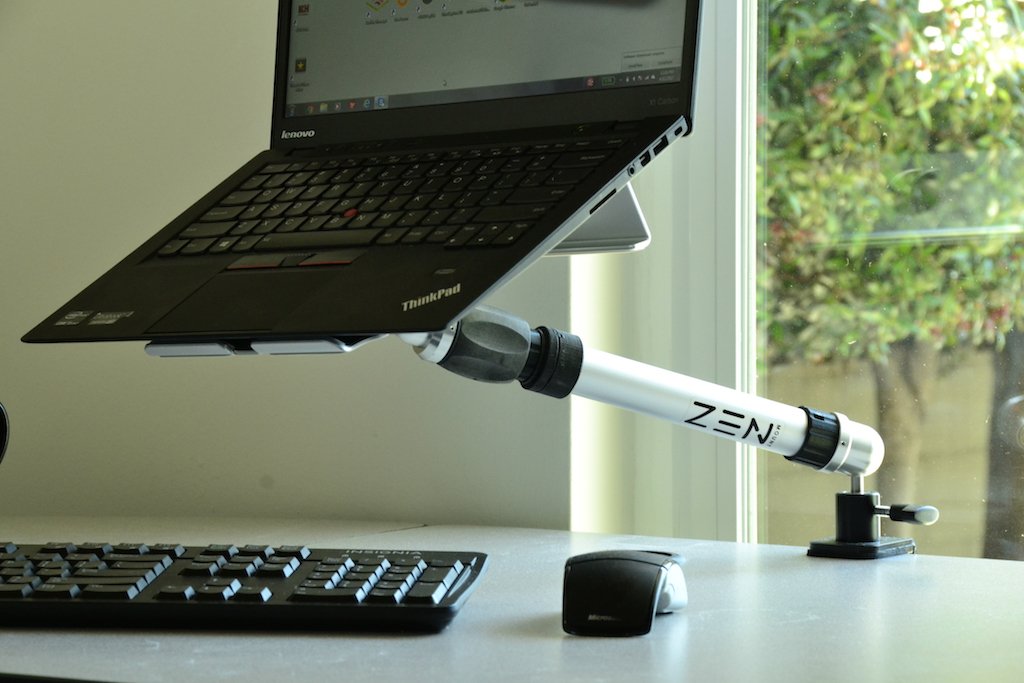#Zenmount telescopes up to turn your laptop into a #standingdesk. Kickstarter campaign ends at 9:59 AM EDT today! kck.st/2h57Yq3