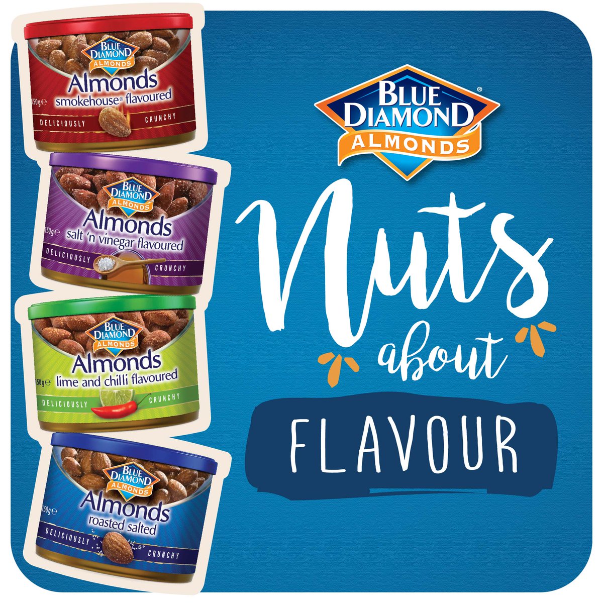 AlmondBreezeSA's tweet photo. Tickle your taste buds with the tantalising Blue Diamond Almonds #NutsAboutAlmonds #NutsAboutFlavour https://t.co/crd2XrTsEW