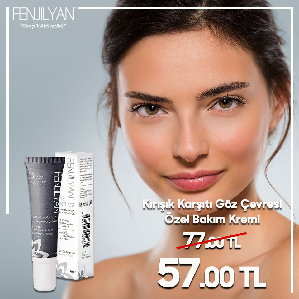 Kırışık Karşıtı Göz Çevresi Özel Bakım Kremi 77,00 TL yerine sadece 57,00 TL!
ow.ly/wTVF30c7jSy
#fenjilyan #dailycare #skincare