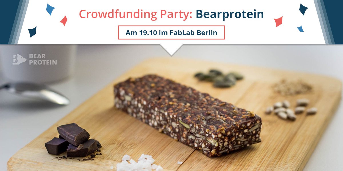vinoflix's tweet photo. SAVE THE DATE Große Launch-Party von @BearProteinDE am nächsten Donnerstag. Der erste Bio-Insekten-Snack Deutschlands 🍹 #Barsupport powered by @vinoflix
Jetzt anmelden: https://t.co/Tdt0re3iLq
#wirgründen #deGUT2017 #startup https://t.co/fMCREgaqIF