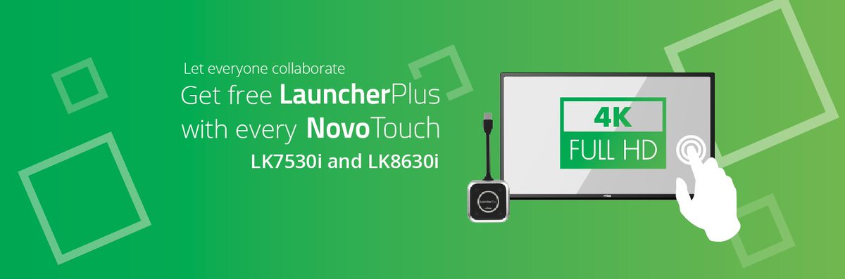 VivitekUK's tweet photo. Get free #LauncherPlus with #NovoTouchLK7530i and #NovoTouchLK8630i and let everyone #collaborate! #avtweeps https://t.co/JD5TjcWeqj