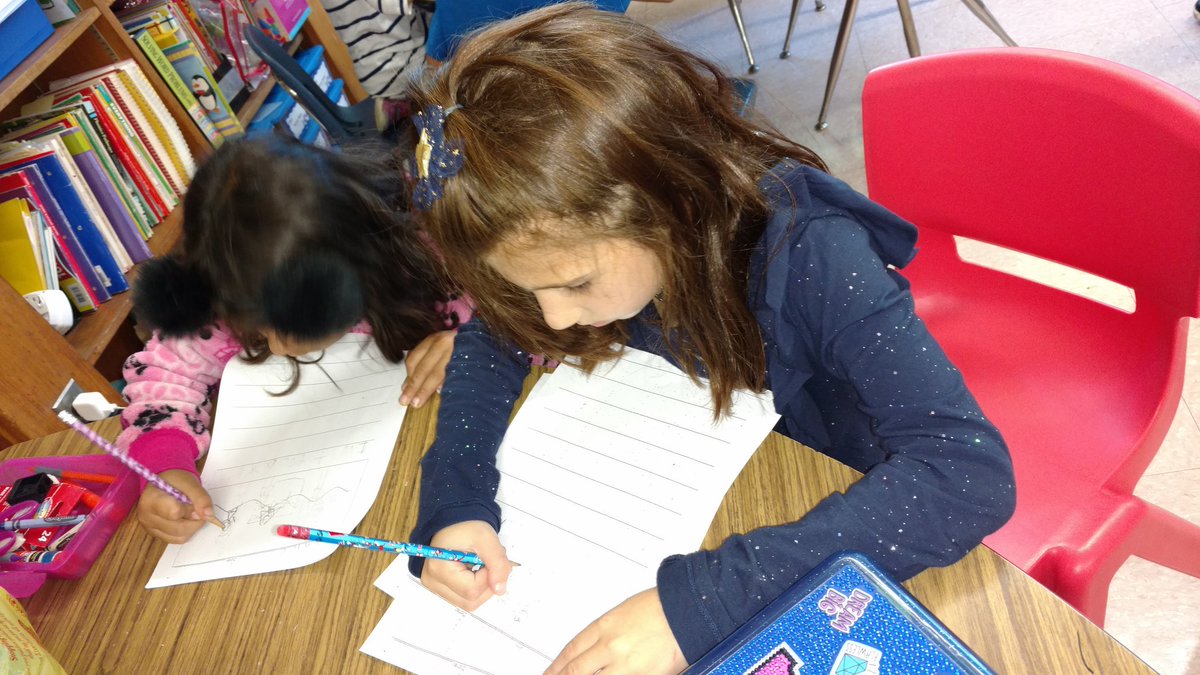Firsties writing small moment stories...<a href="/NutSwampSchool/">NutSwamp School PTA</a> #teamtiger#MTPSpride