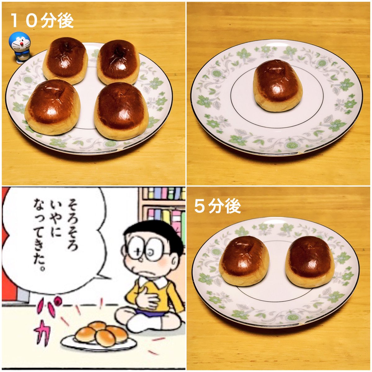 白銀 A Twitter くりまんじゅうを食べるときにやりたくなること Doraemon