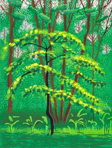 #tree planting #today from #now (late morning) at the Glamis Estate, Cable St, London, E1W 3EL with <a href="/MontyReubenPaul/">Paul Wilson</a> (image: David Hockney)