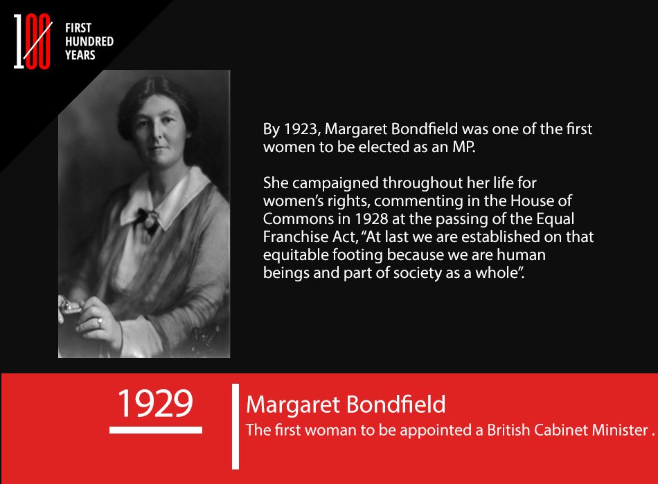 Next 100 Years On Twitter Margaret Bondfield First Woman