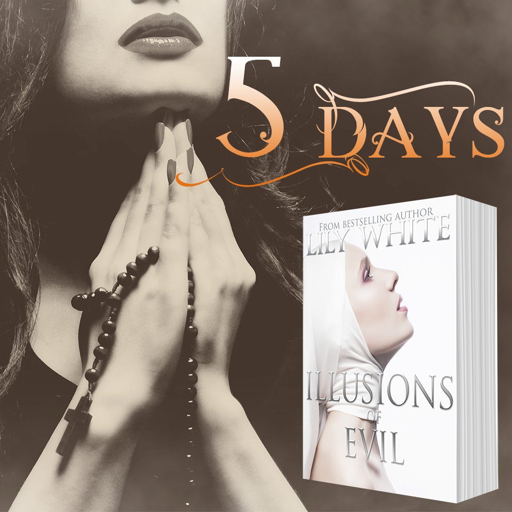 TheNextStepPR's tweet photo. #5DaysUntil #IllusionsOfEvil
#Release 10/18 @lilywhitebooks 
#DarkRomance #Erotic #Thriller
#Goodreads https://t.co/lSqZ6rRkhK https://t.co/RioXaen7hV