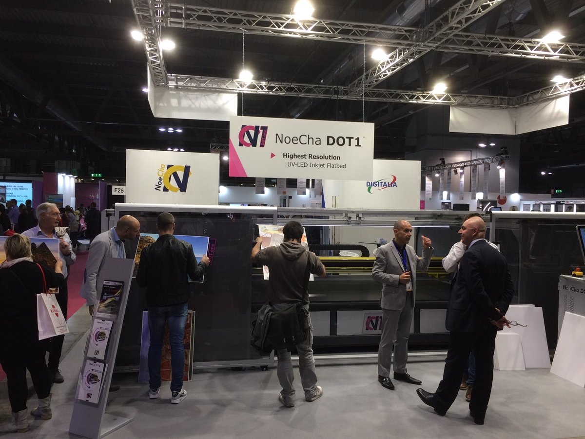 Noecha_Srl's tweet photo. Showcasing the NoeCha DOT1 here at #ViscomItalia2017 . Come to visit us at Hall 12 / Stand F25 and get free samples to take home! https://t.co/cpZFzspTaa