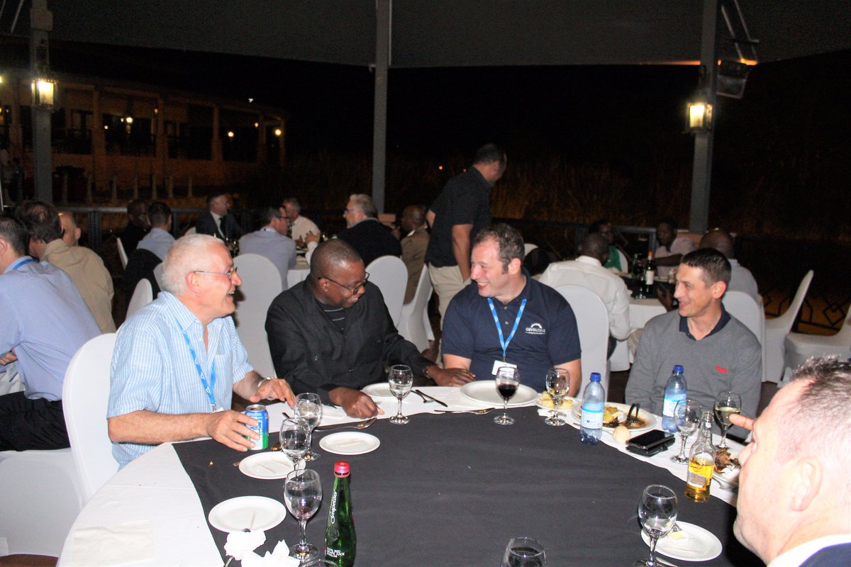 AU_ETTIM's tweet photo. Amb. Muchanga was among VIP guests at #AMS17 Cultural dinner welcoming the Official delegation. An opportunity for networking & discussions. https://t.co/matGCONVed