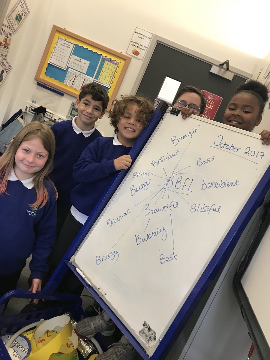 OATBridge1's tweet photo. Mango Class came up with a new nick names for themselves BBFL=beings of behaviour for learning 😂 love it 😎 #tbap17 #visionembodied #proud https://t.co/Q61kMfHiHr
