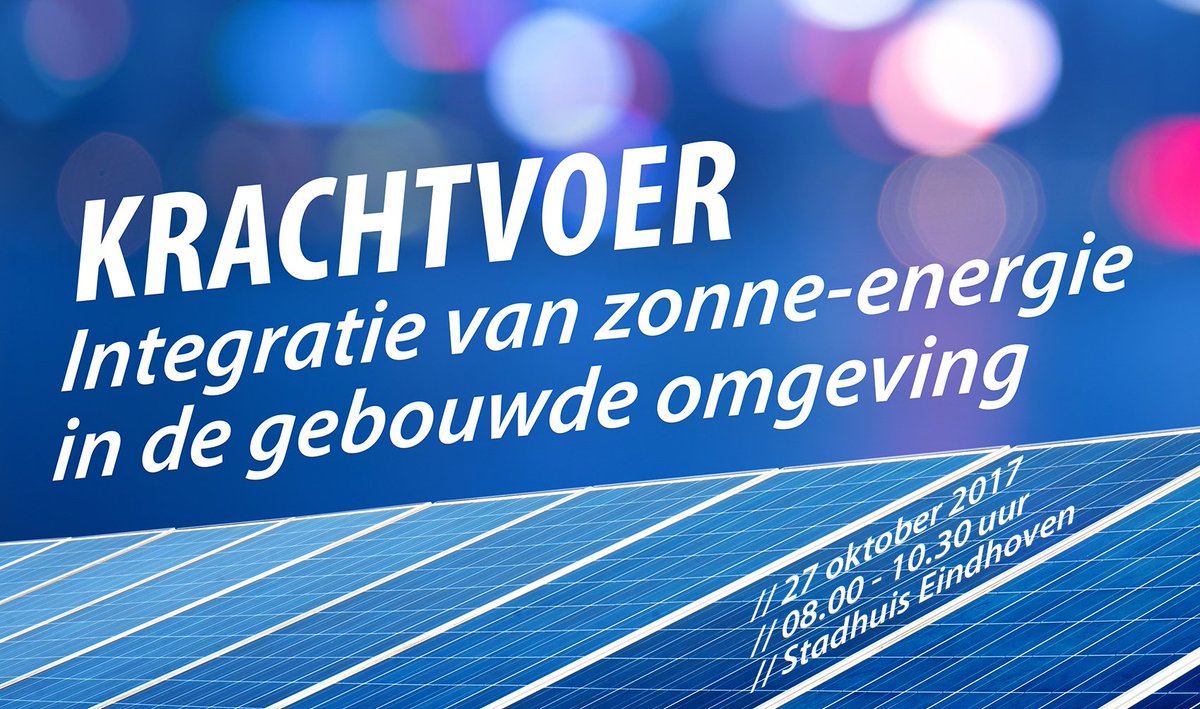 Wat zijn ontwikkelingen rond Building Integrated Solar PV en welke kansen biedt het? Kom naar #KRACHTVOER op 27/10! impulsgeeftenergie.nl/krachtvoer/