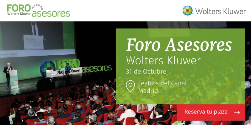 WKa3Software's tweet photo. 31/10 📢 Vuelve #ForoWK #Madrid 
Con ponencias de primer nivel para asesorías y despachos profesionales.
Inscríbete → https://t.co/3NEXeT9Hqu https://t.co/u5V7pMApBW