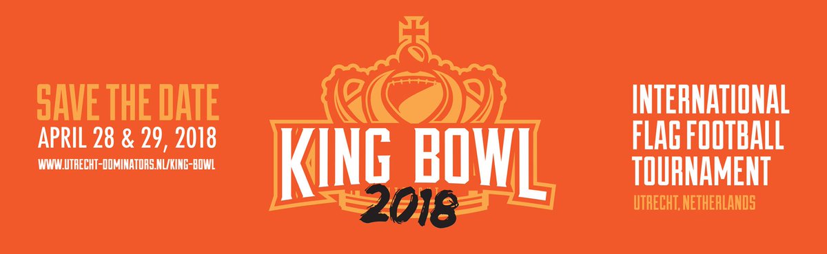 UtrDominators's tweet photo. ***Heads up***
King Bowl 2018 registration opens tomorrow via our Facebook Event Page and https://t.co/ZBYqUqJSp0
#FlagFootball #FlagFirst https://t.co/qEbSY80KZQ