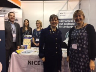 Delighted to showcase our social care guidance to Health Minister <a href="/JackieDP/">Jackie Doyle-Price</a> at #NCASC17 - still time to come and see us at our stand today!
