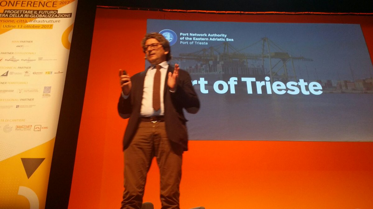 CCantiere's tweet photo. #DAgostino: #infrastrutture portuali connessioni in grado di creare nuova #Economia. #CConference https://t.co/XVfISao9Ug