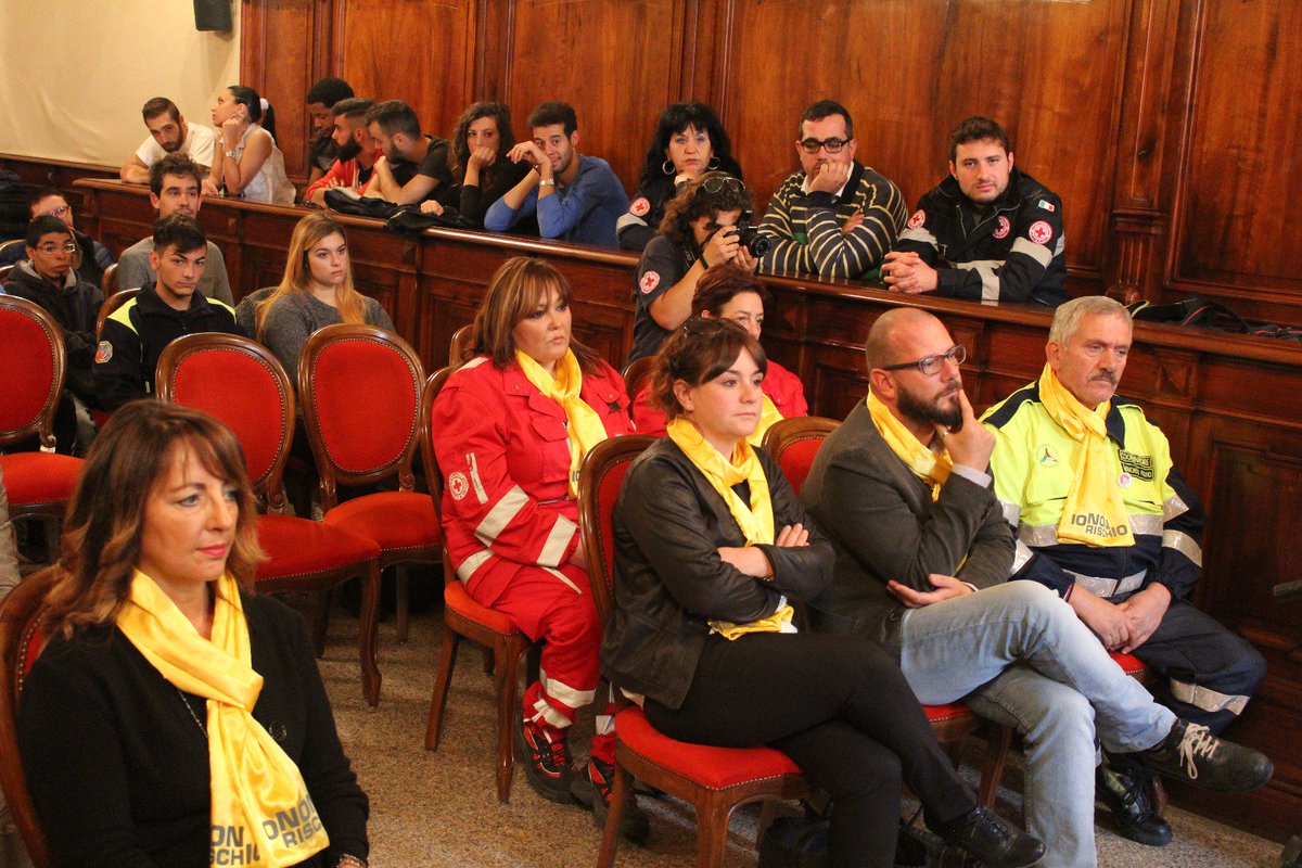 Ieri la conferenza stampa per la presentazione di #iononrischio. Anche #crocerossa di Rieti fra le associazioni in piazza il 14 Ottobre.