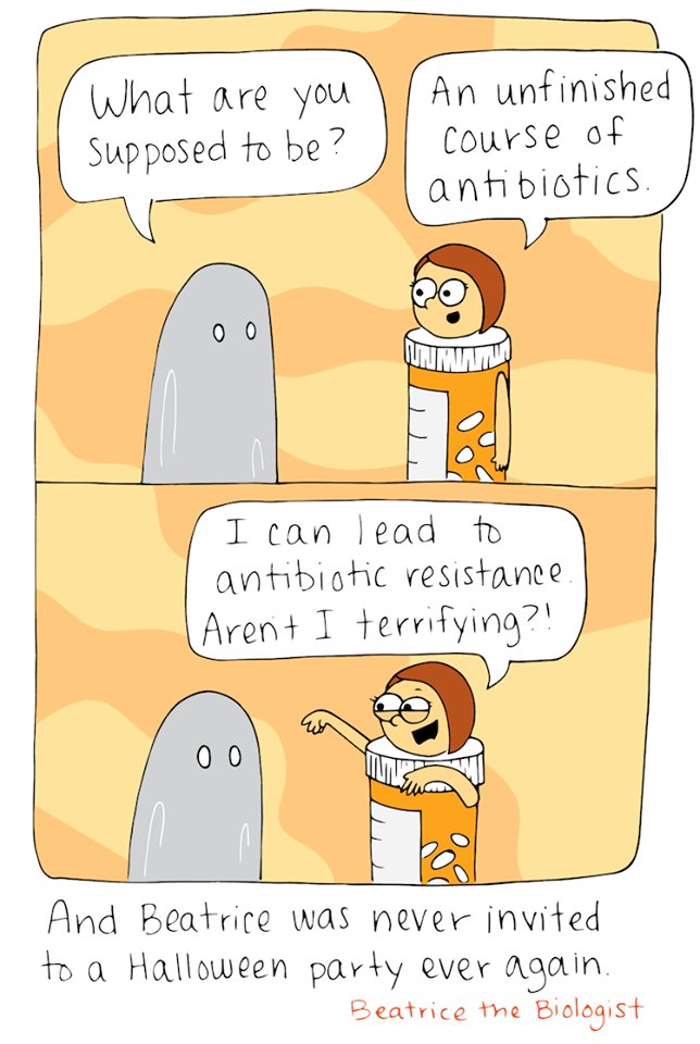 longitude_prize's tweet photo. A truly scary costume for #Halloween from @beatricebiology #antibioticresistance #FridayFeeling #superbugs https://t.co/U7b5aqNv1J