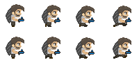Chriss_Morgan's tweet photo. Voy a compartir mis primeros sprites de mi personaje principal, #IronBack muy pronto una realidad :3 #Unity #PixelArt #Noob https://t.co/EoXMzKfw8Q