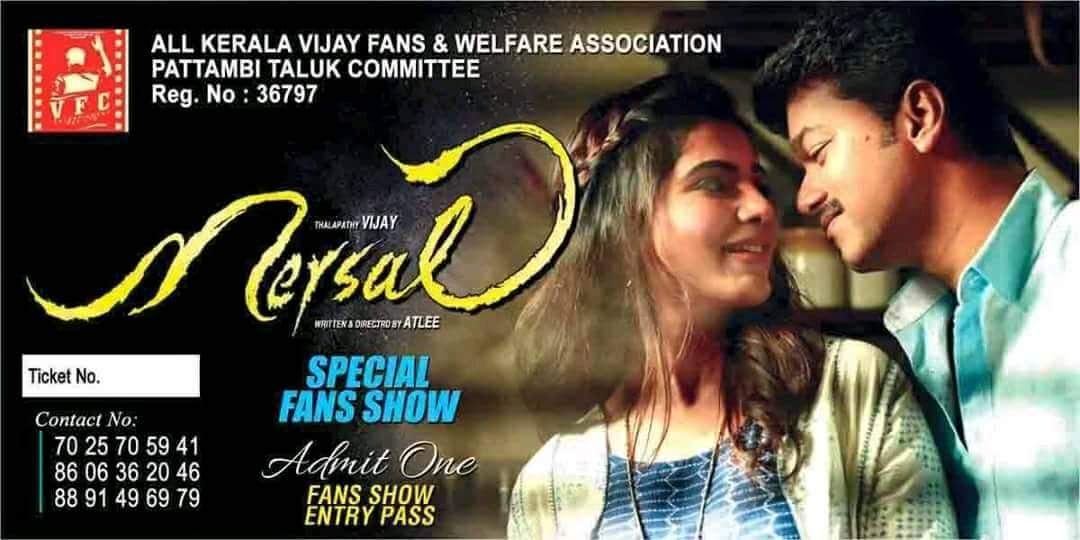 MohammedTaufi's tweet photo. @MersalKerala #Mersal In #Pattambi
Fans show no.2 #AlexCinemas Tickets available now !!
#5DaysMore #HaveIt to witness a "Mersalified"show πͺπ€π€ https://t.co/XO1SsNLOB2