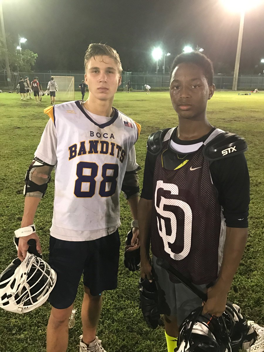 Check out these hard hat winners from last night! <a href="/MSDboysLacrosse/">Douglas Lacrosse</a> Sr. #RyanGoldstien &amp; Soph. #CamBailey crushed it! #Fish on O &amp; #Cam on D
