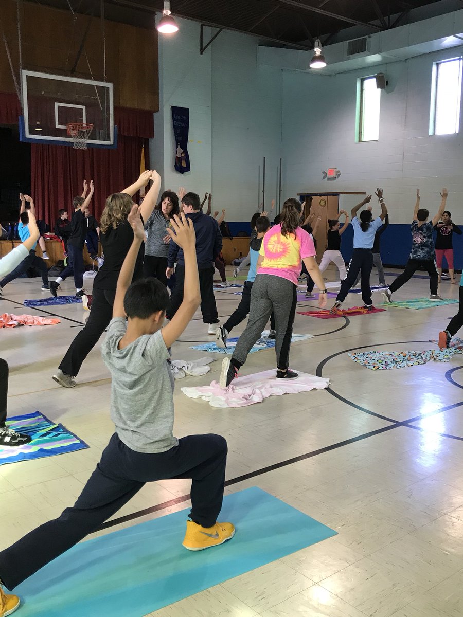 kabfive's tweet photo. Friday morning yoga with grades 7 and 8 #setonschool
@Seton_ShrubOak @Sara_Shea72 @ArchNY_Schools @Mary_JaneRS https://t.co/AM6D2924nV