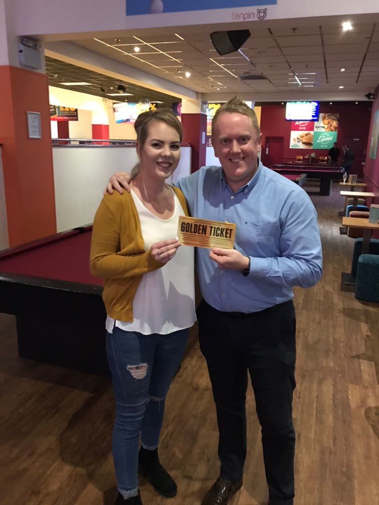 Brilliant afternoon with the team celebrating our gold service superstars.  Ps I won the bowling 😀 <a href="/kaz_doherty/">Karen Doherty</a> <a href="/jonny_mcq/">Jonny_mcq</a> @aandasmum