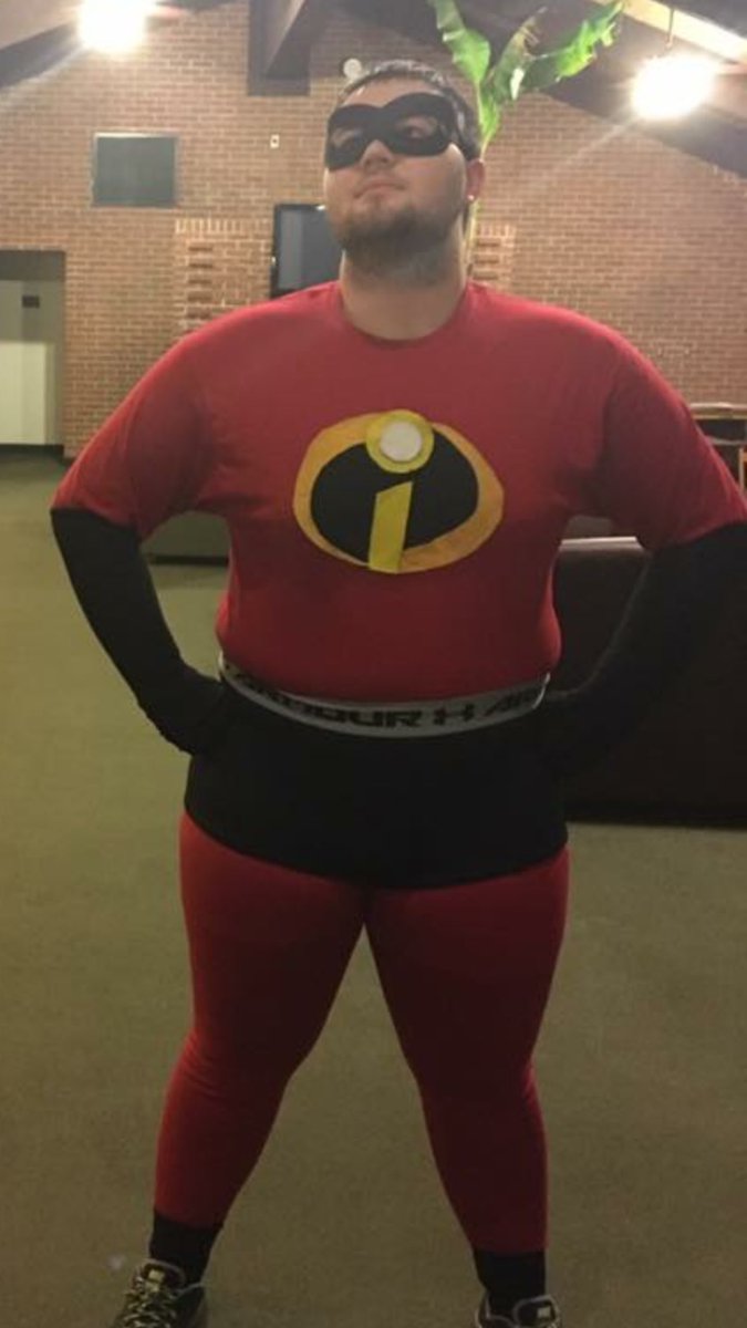 Our homecoming spotlight for today is Brother Jason Takacs. Jason is majoring in Biology. Jason also enjoys dressing up as super heroes!