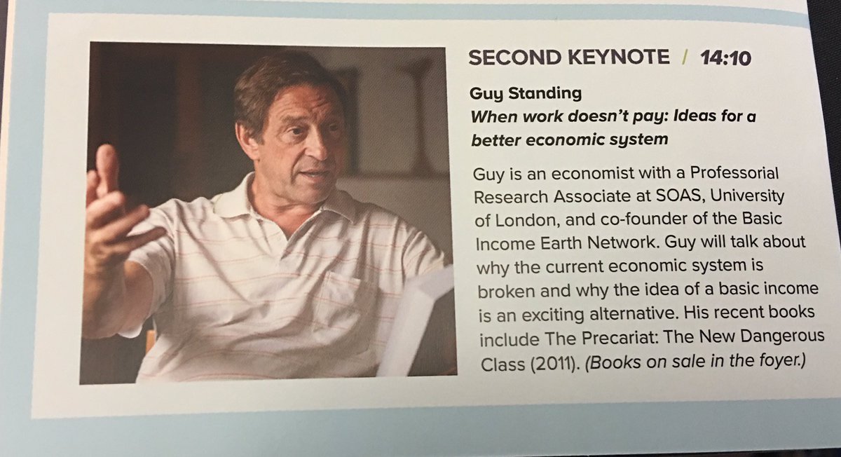 Funny_Matters's tweet photo. Guy Standing on the need for a #basicincome at #BrightonSummit- inspiring, compelling &amp; emotional. Amazing!..You'd have loved it, @Andbwell https://t.co/OQxcbpIXdi