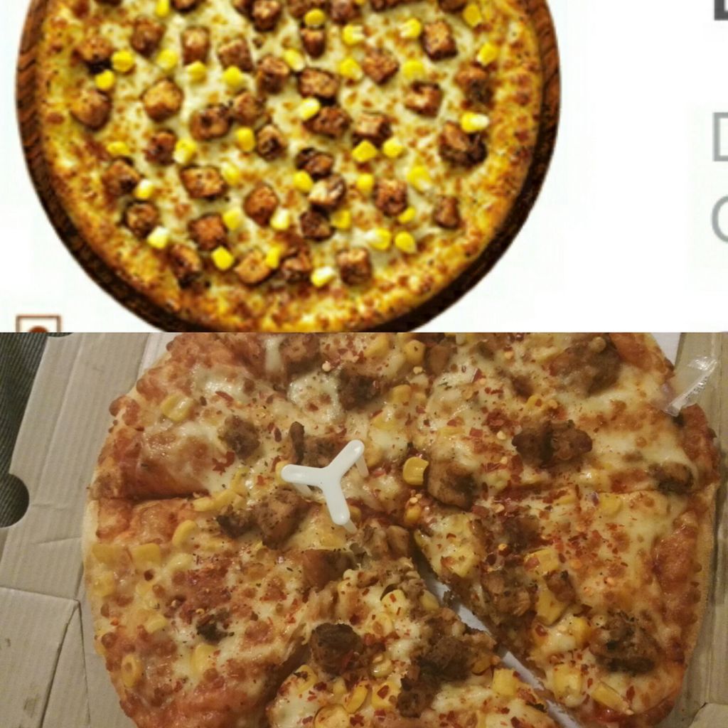 NishcaArora's tweet photo. Pics r represntive, bt so much diff in topin quntity? Back 2 old way @dominos_india? Try &amp; stick 2 ur cmpign atlest https://t.co/pZhqtMlGaH