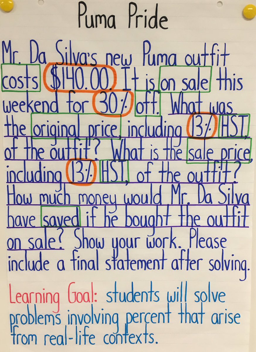 MrDaSilva11's tweet photo. Gr. 7/8s @StJohnFisherCS have been introduced to the CUBES strategy for solving word problems in Math and have put it into practice! #sccdsb https://t.co/KIGs2kbhTv