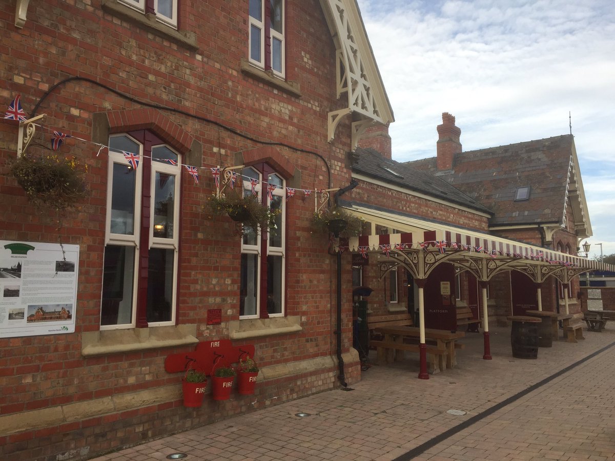 TeaFromTheManor's tweet photo. We were talking tea this week with @TheStationIrlam Brilliant decoration, you have to see it! #trainstation #tea #irlam #afternoontea https://t.co/BjYOo1MXXb