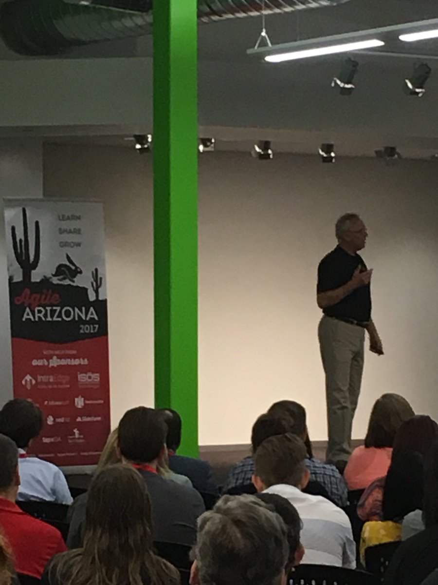 agileaz's tweet photo. #AgileAZ keynote with Richard Sheridan https://t.co/3mSR1eEswW