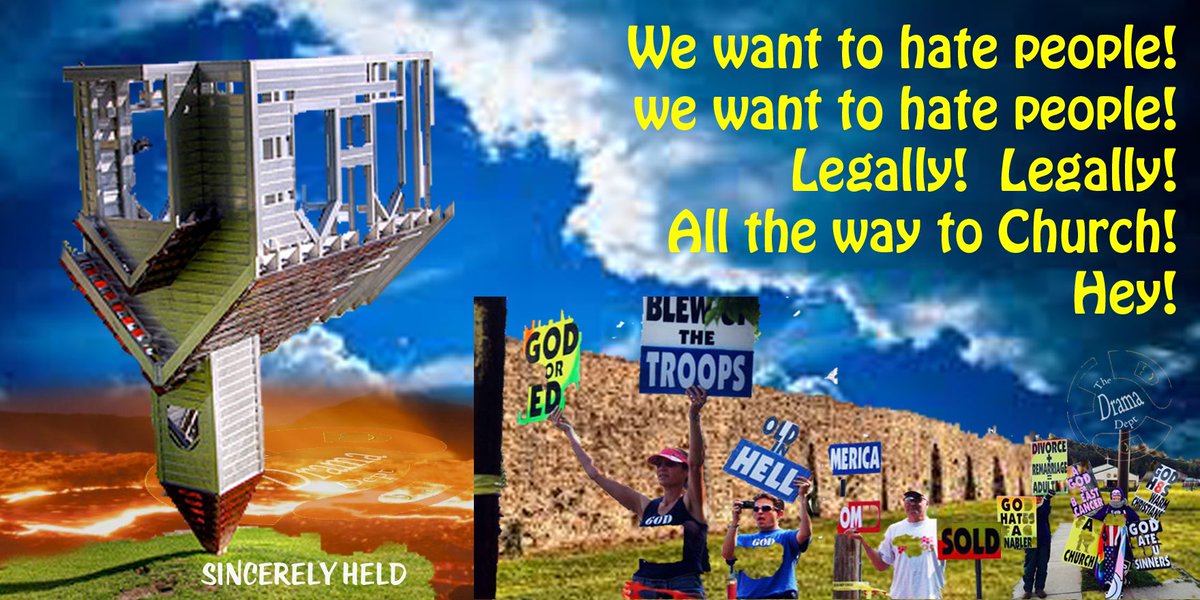 Hey <a href="/realDonaldTrump/">Donald J. Trump</a> 
New chant for your "crowd"

We want to hate people
We want to hate people
Legally
Legally
All the way to church! Hey!