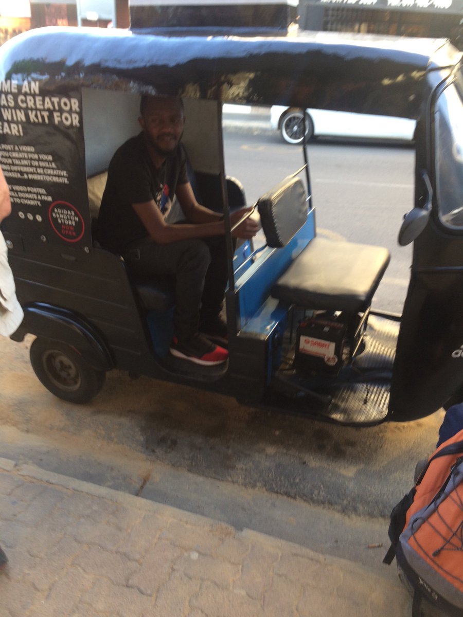 CommutaX's tweet image. Hello world 😁 Guess who just jumped onto a #commutax tuk tuk #KwestA #otm2017 #TransportMonth #joburg